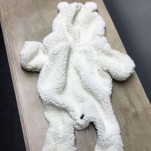 Ugg Dog Outfit ~ Sherpa Ivory Pajamas Coat Costume